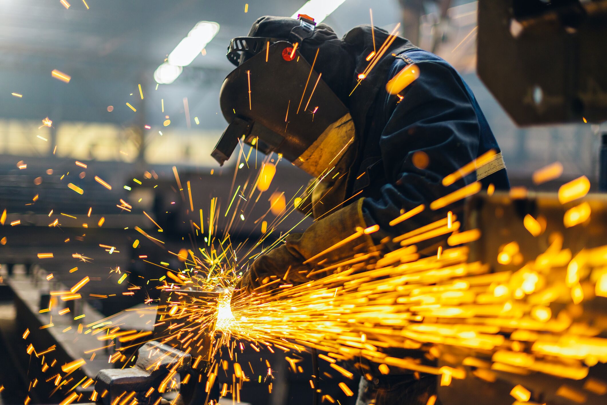 Metalworking in an industrial facility