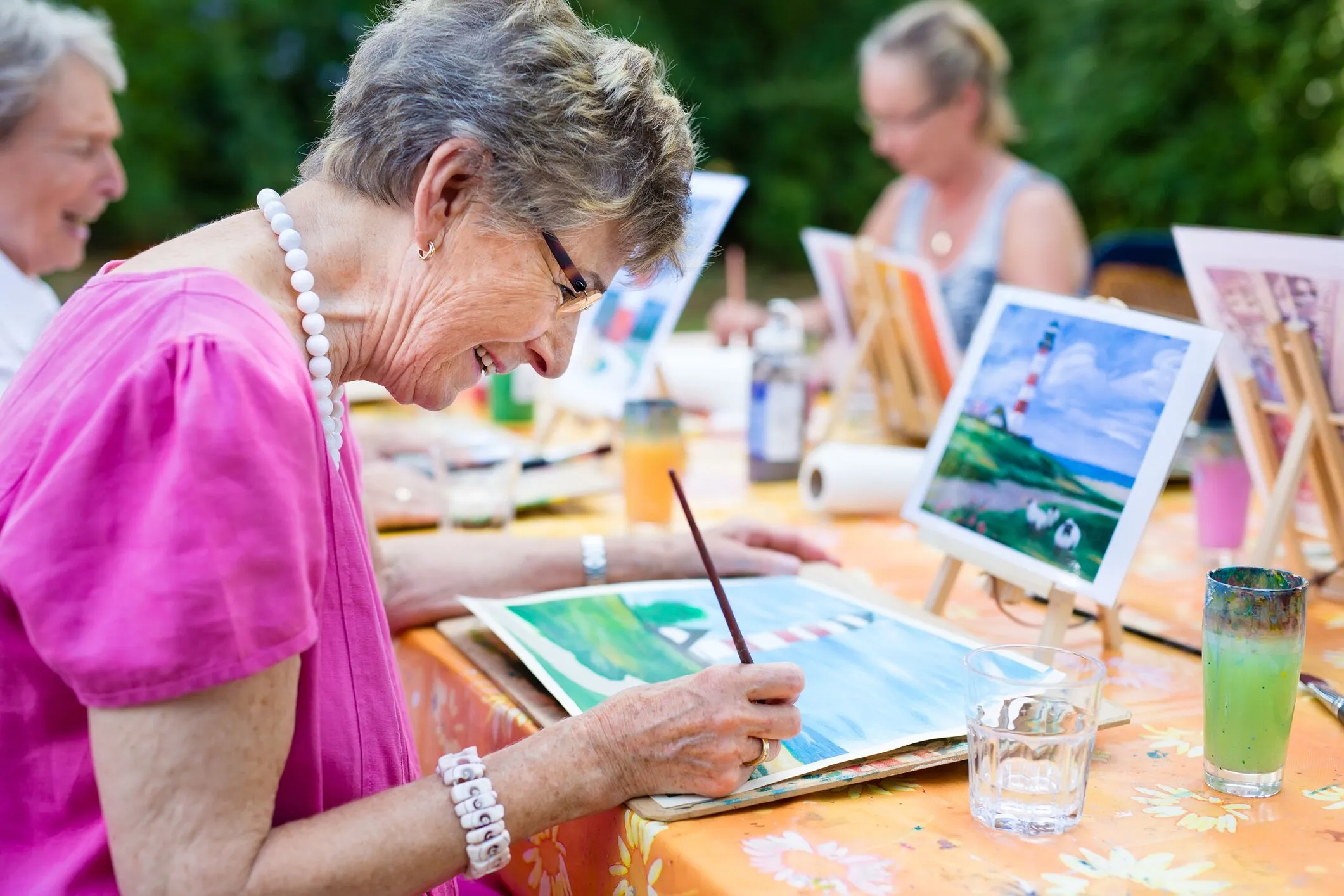 Older adults enjoying a shared activity